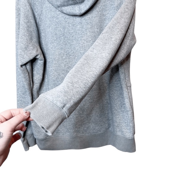 Tentree Basic Heather Grey Hooded Drawstring Sweatshirt - Picture 10 of 14